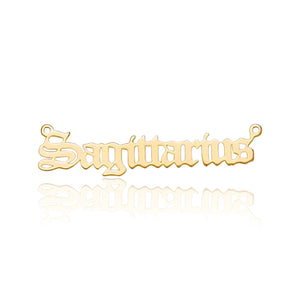 
                  
                    Load image into Gallery viewer, Zodiac Nameplate Necklace - INHEAVENUS
                  
                
